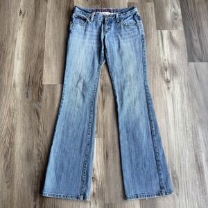 Y2K 2000s Mossimo Premium Denim Bootcut Jeans Sz 1 Blue Low Rise Hipster